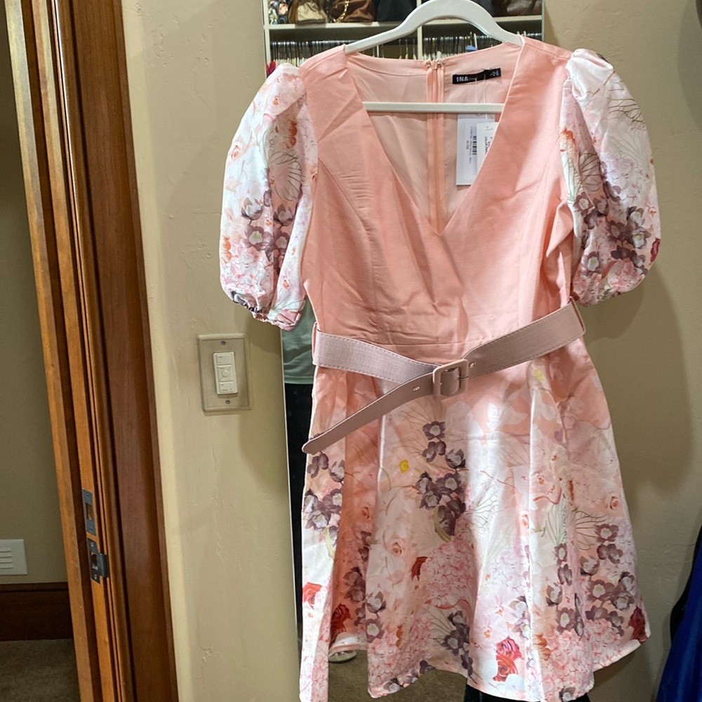 Floral spring flare dress